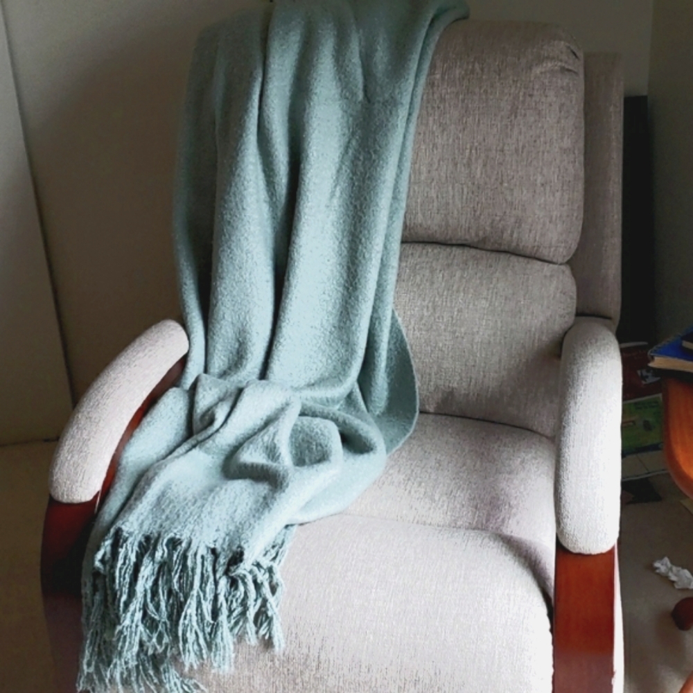 Pottery Barn Fringed Throw